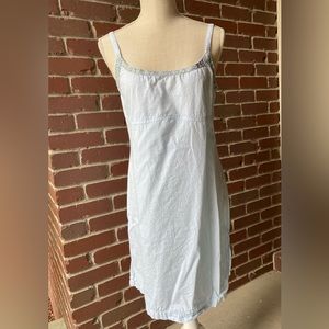 Baby Blue Size M/L 100% Cotton Tank Sleep Dress